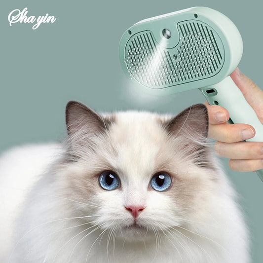 Pet Clean Steam Spray Dog Grooming Brush Unique Steam Brush For Dogs Luxury Grooming Brush Dog Steam Brush