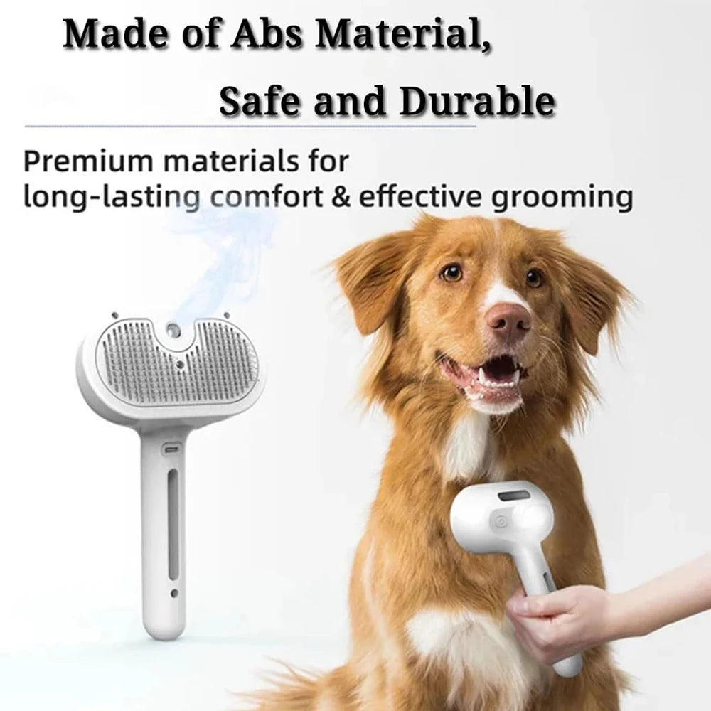 Pet Clean Steam Spray Dog Grooming Brush Unique Steam Brush For Dogs Luxury Grooming Brush Dog Steam Brush